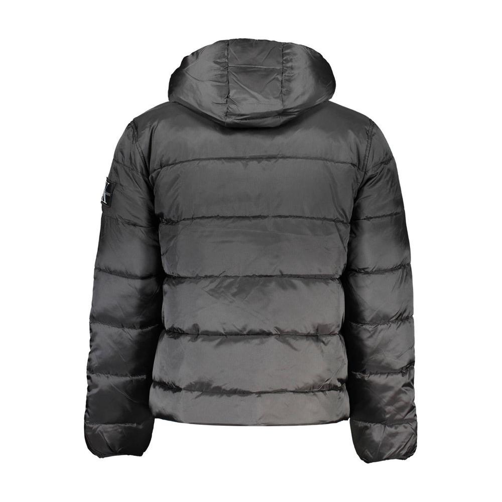 Calvin Klein Sleek Hooded Men's Jacket with Contrast Details Calvin Klein Dark Slate Gray