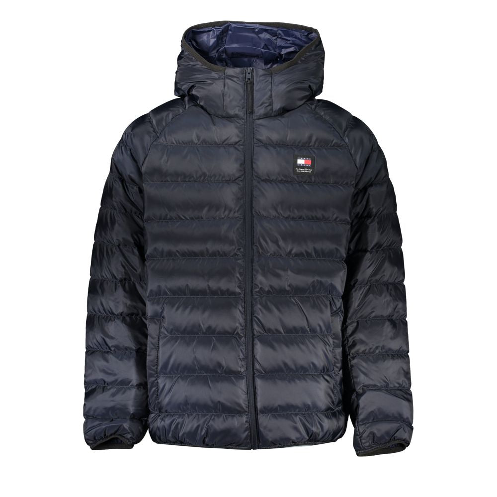 Tommy Hilfiger Chic Recycled Polyester Hooded Jacket Tommy Hilfiger Dark Slate Gray