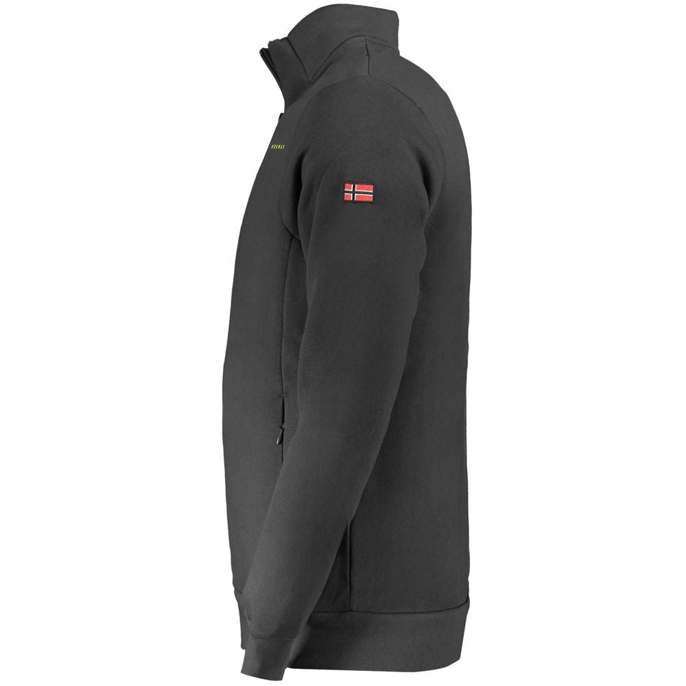 Norway 1963 Black Cotton Men Sweater Norway 1963 Dark Slate Gray