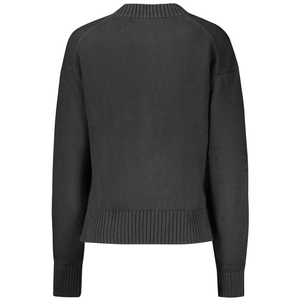 Calvin Klein Black Cotton Women Sweater Calvin Klein Dark Slate Gray