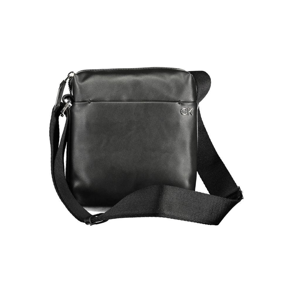 Calvin Klein Black Polyester Men Shoulder Bag Calvin Klein Dark Slate Gray