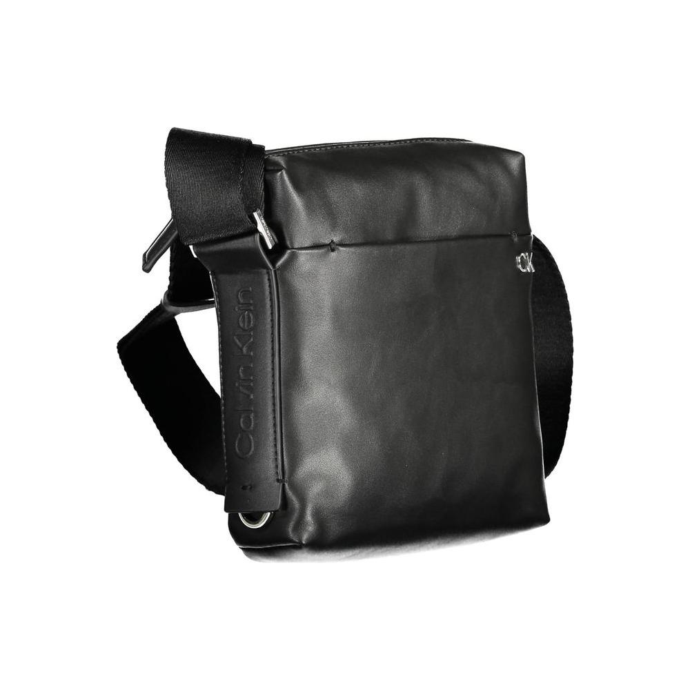 Calvin Klein Black Polyester Men Shoulder Bag Calvin Klein Dark Slate Gray