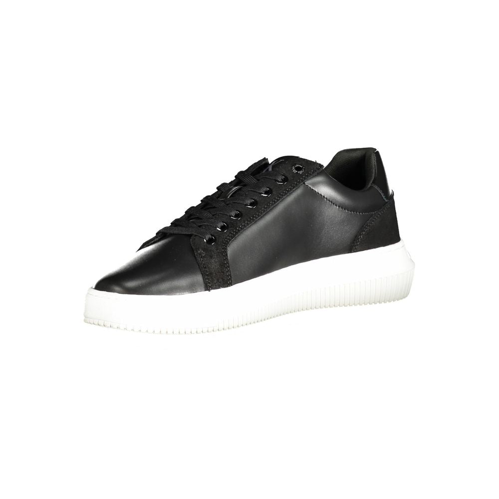 Calvin Klein Black Polyester Sneaker Calvin Klein Dark Slate Gray