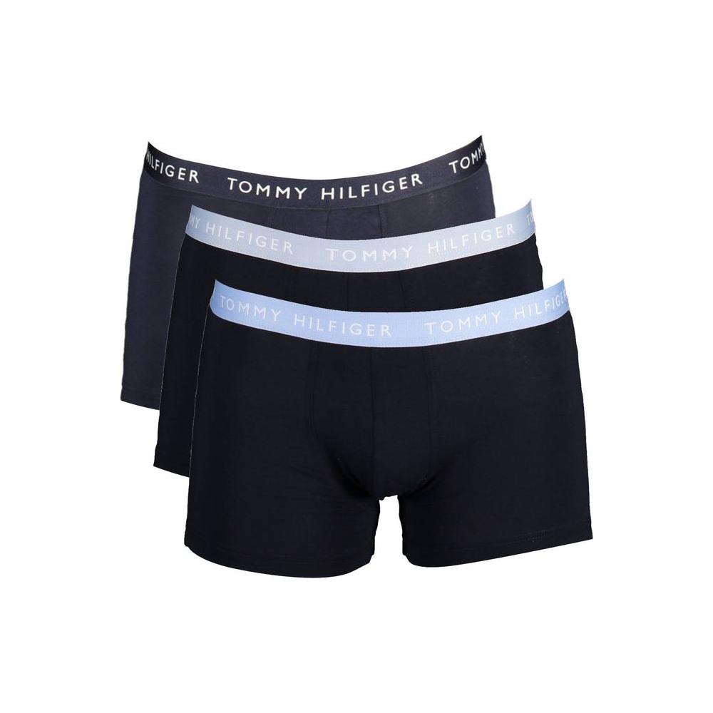 Tommy Hilfiger Black Cotton Men Trunk Tommy Hilfiger Black
