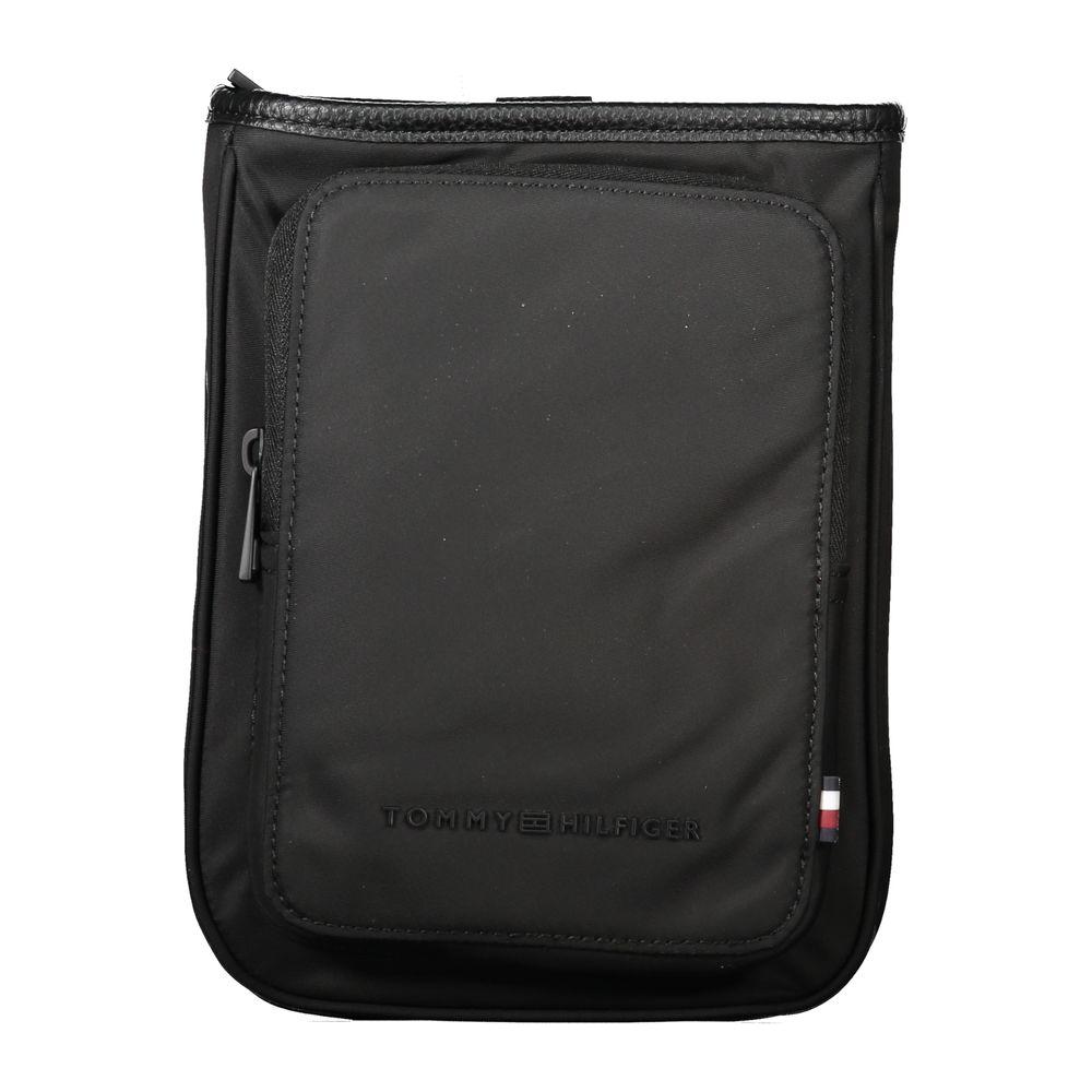 Tommy Hilfiger Black Polyester Men Shoulder Bag Tommy Hilfiger Dark Slate Gray