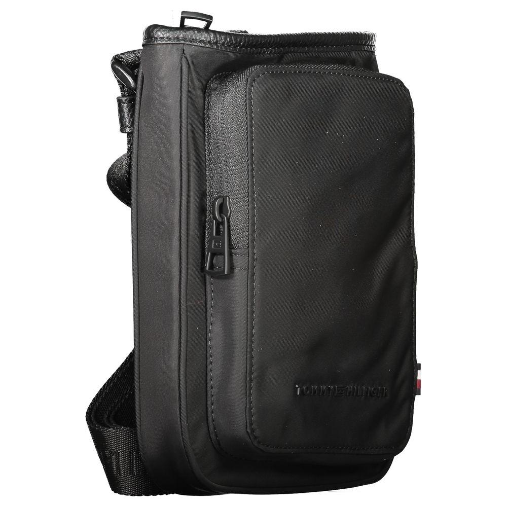 Tommy Hilfiger Black Polyester Men Shoulder Bag Tommy Hilfiger Dark Slate Gray