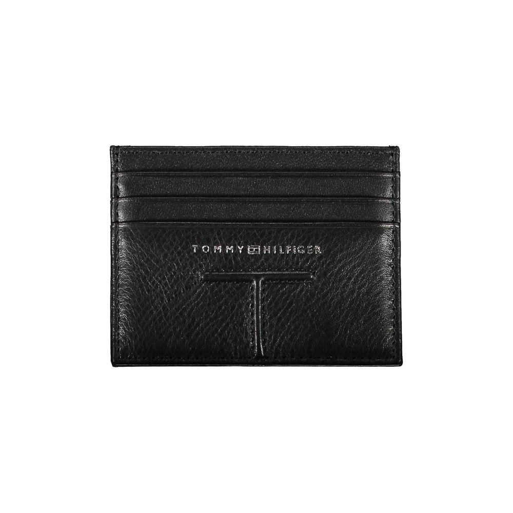 Tommy Hilfiger Black Leather Men Wallet Tommy Hilfiger Black