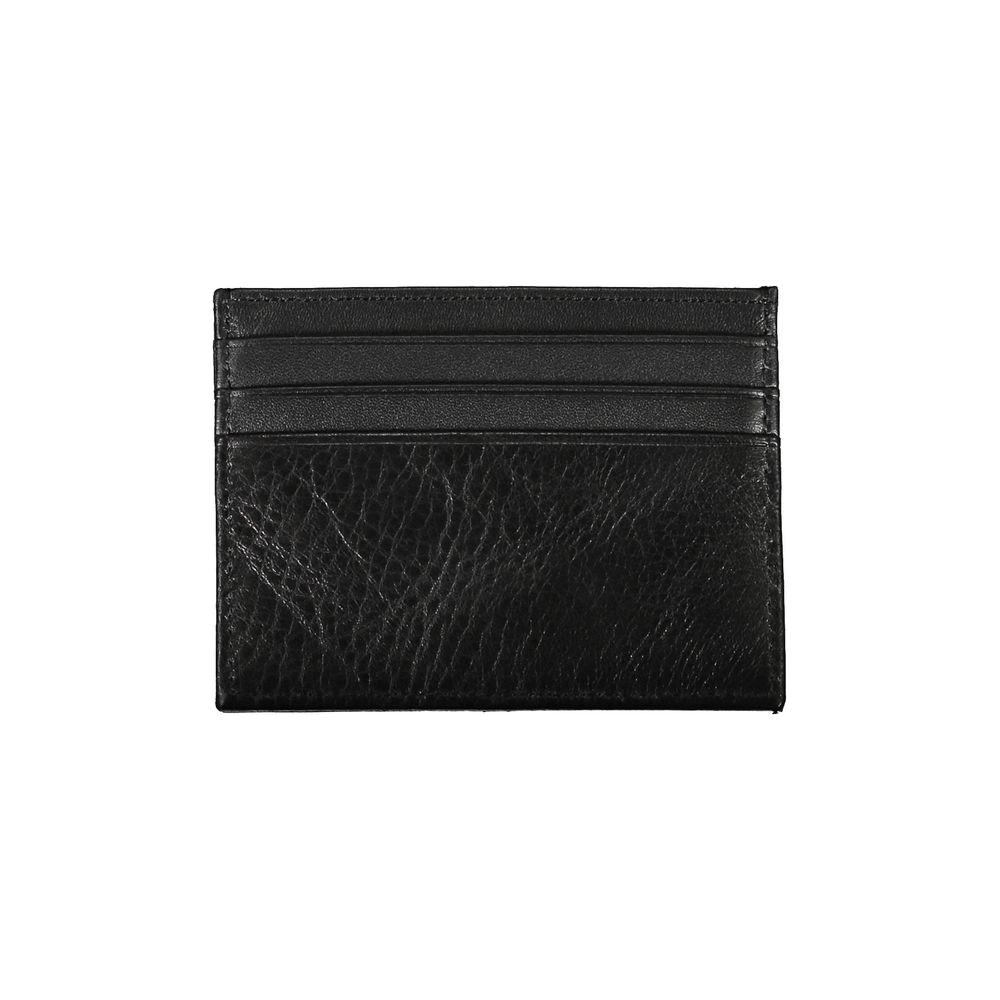Tommy Hilfiger Black Leather Men Wallet Tommy Hilfiger Black