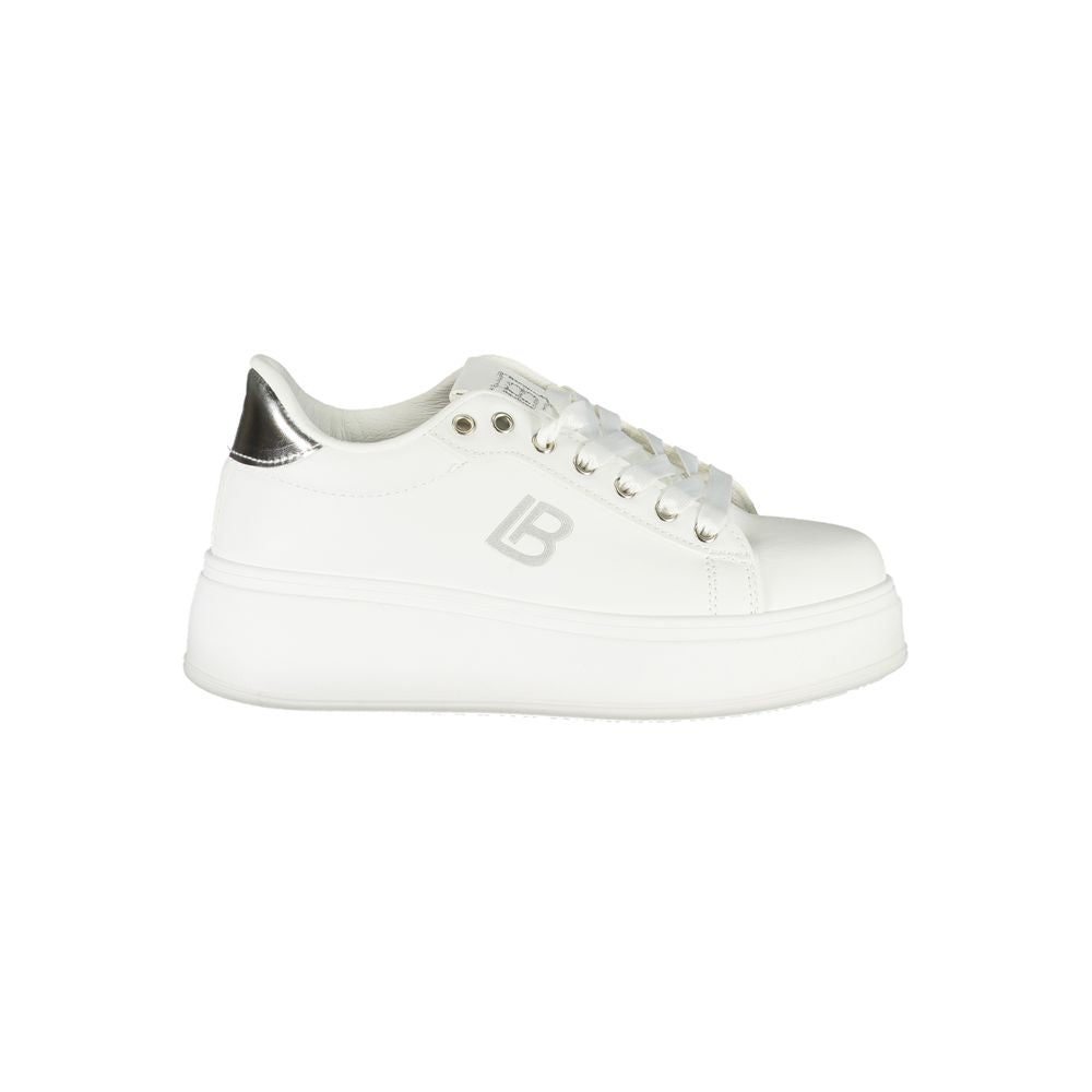 Laura Biagiotti White Synthetic Women Sneaker Laura Biagiotti Beige