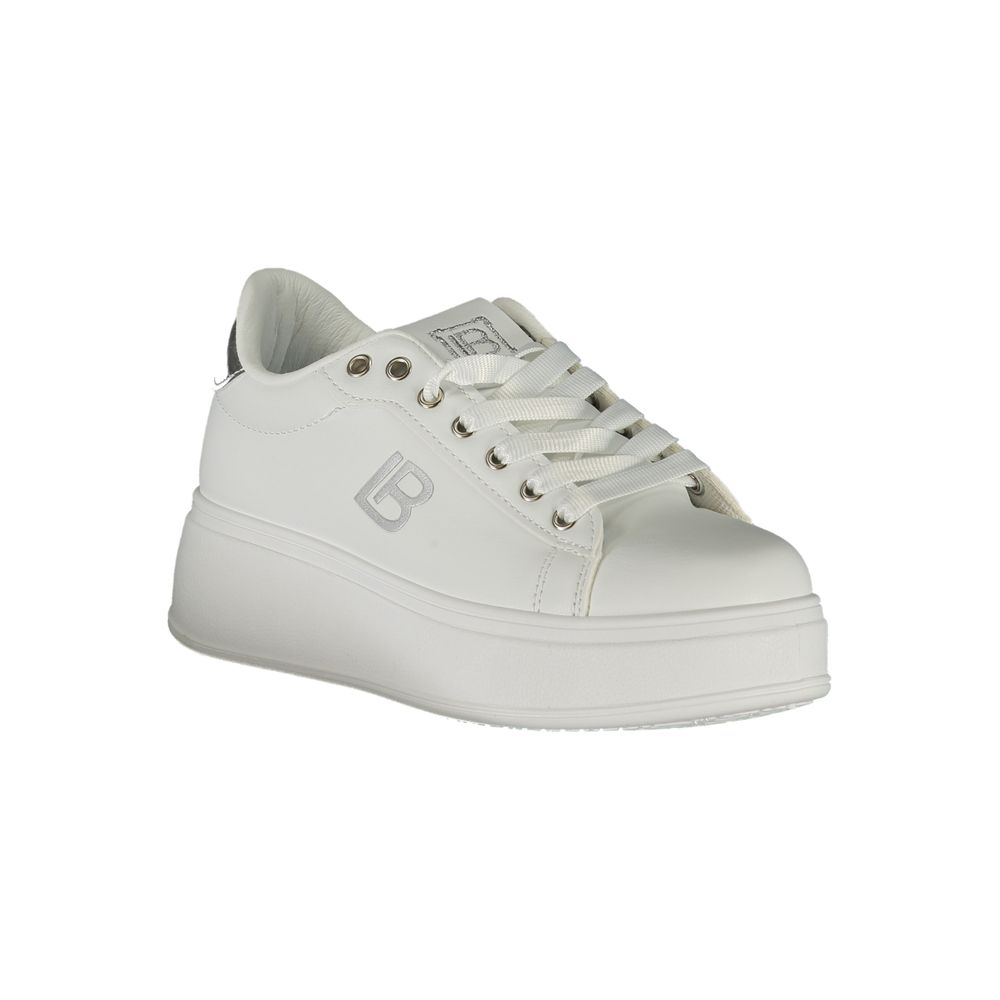 Laura Biagiotti White Synthetic Women Sneaker Laura Biagiotti Gray