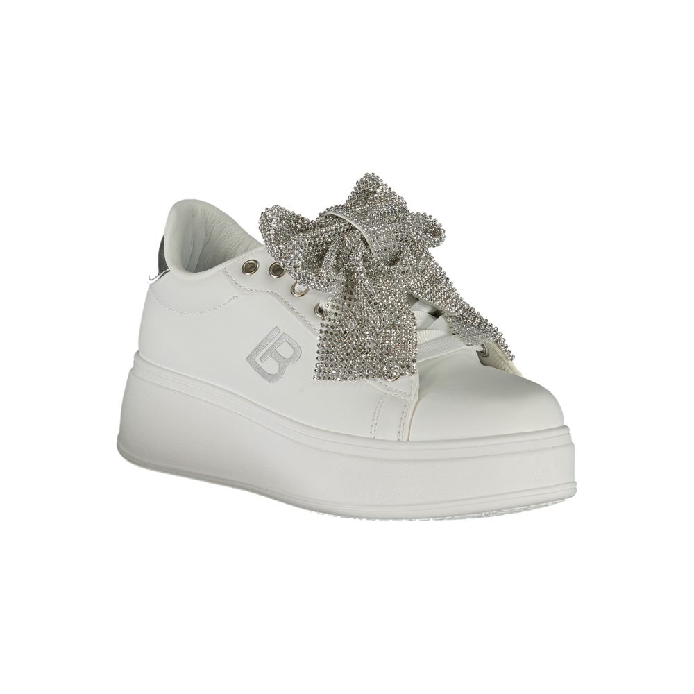 Laura Biagiotti White Synthetic Women Sneaker Laura Biagiotti Gray