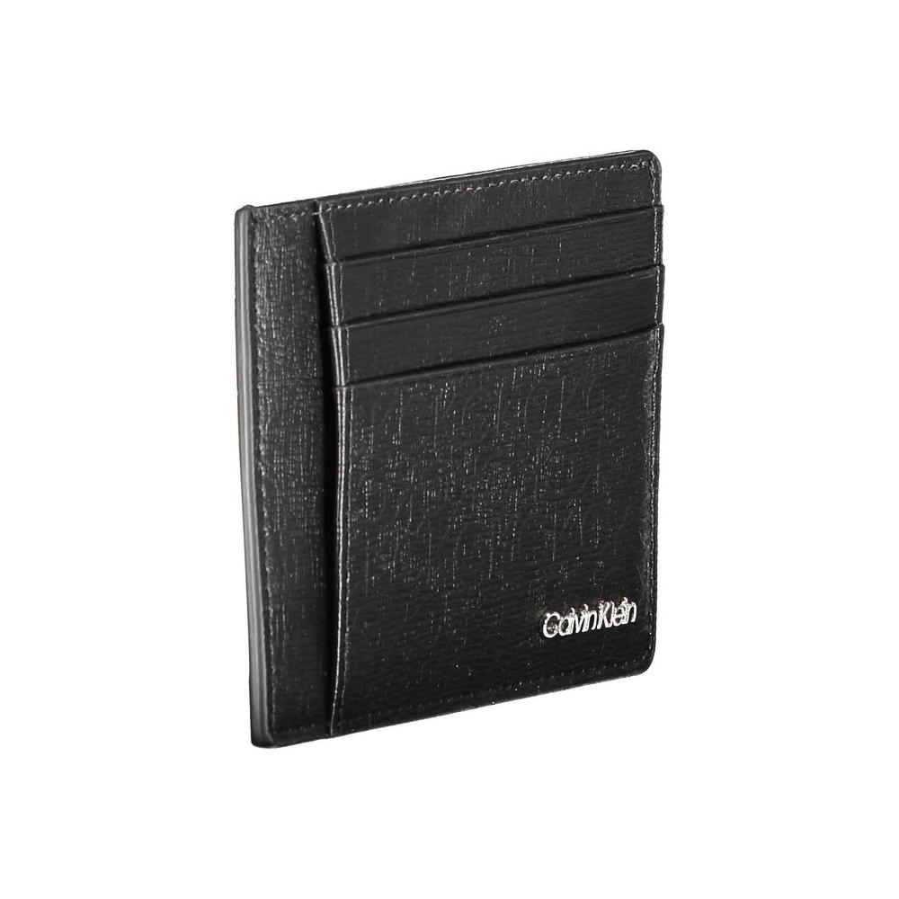 Calvin Klein Black Polyester Men Wallet Calvin Klein Dark Slate Gray