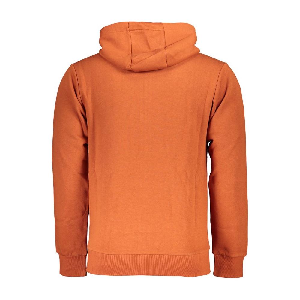 U.S. Grand Polo Bronze Hooded Sweatshirt with Embroidered Logo U.S. Grand Polo Chocolate