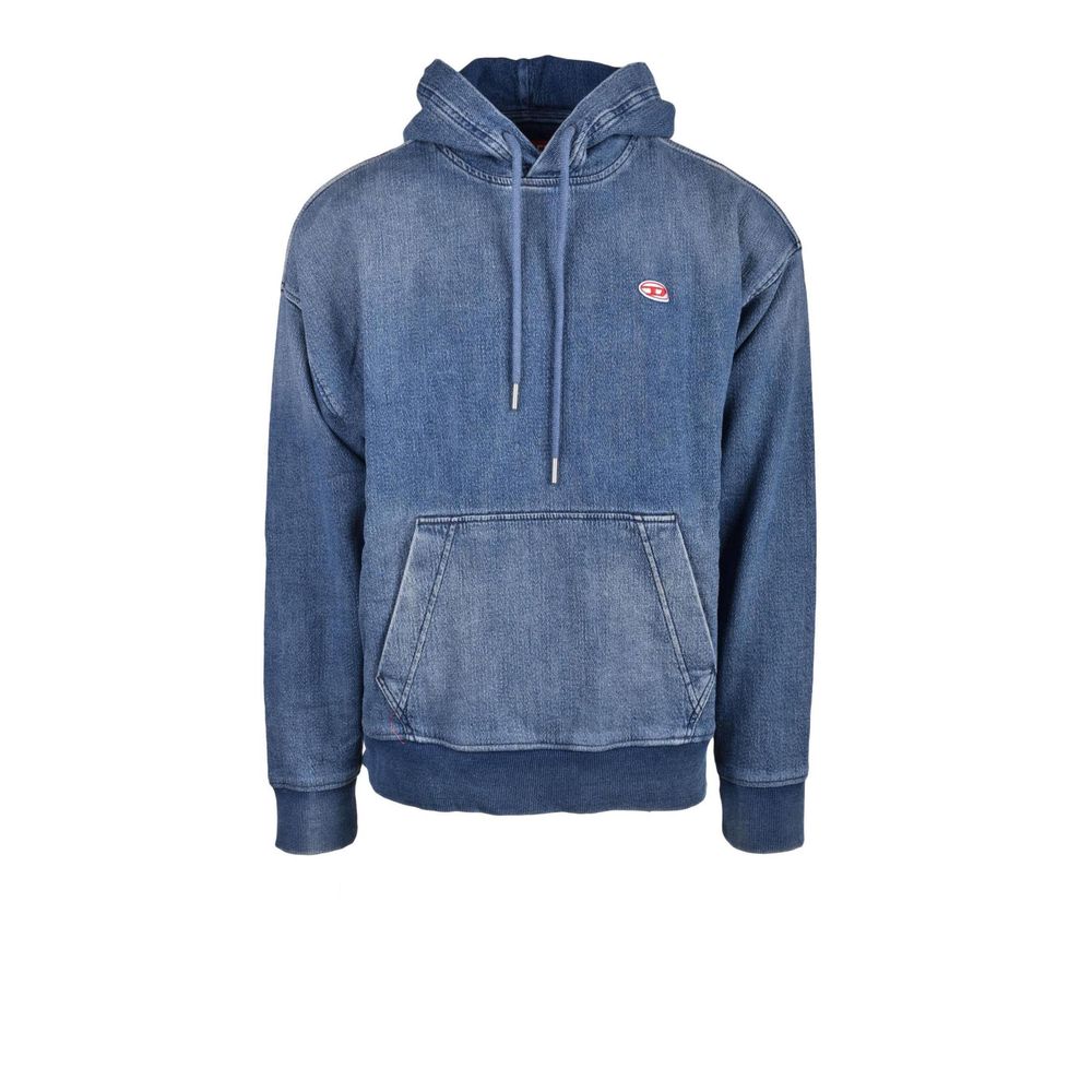 Diesel Blue Cotton Sweater Diesel Dim Gray