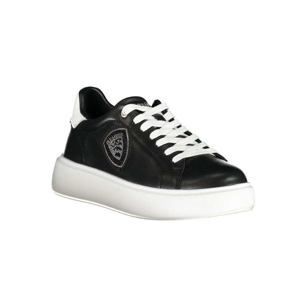 Blauer Black Leather Women Sneaker Blauer Beige