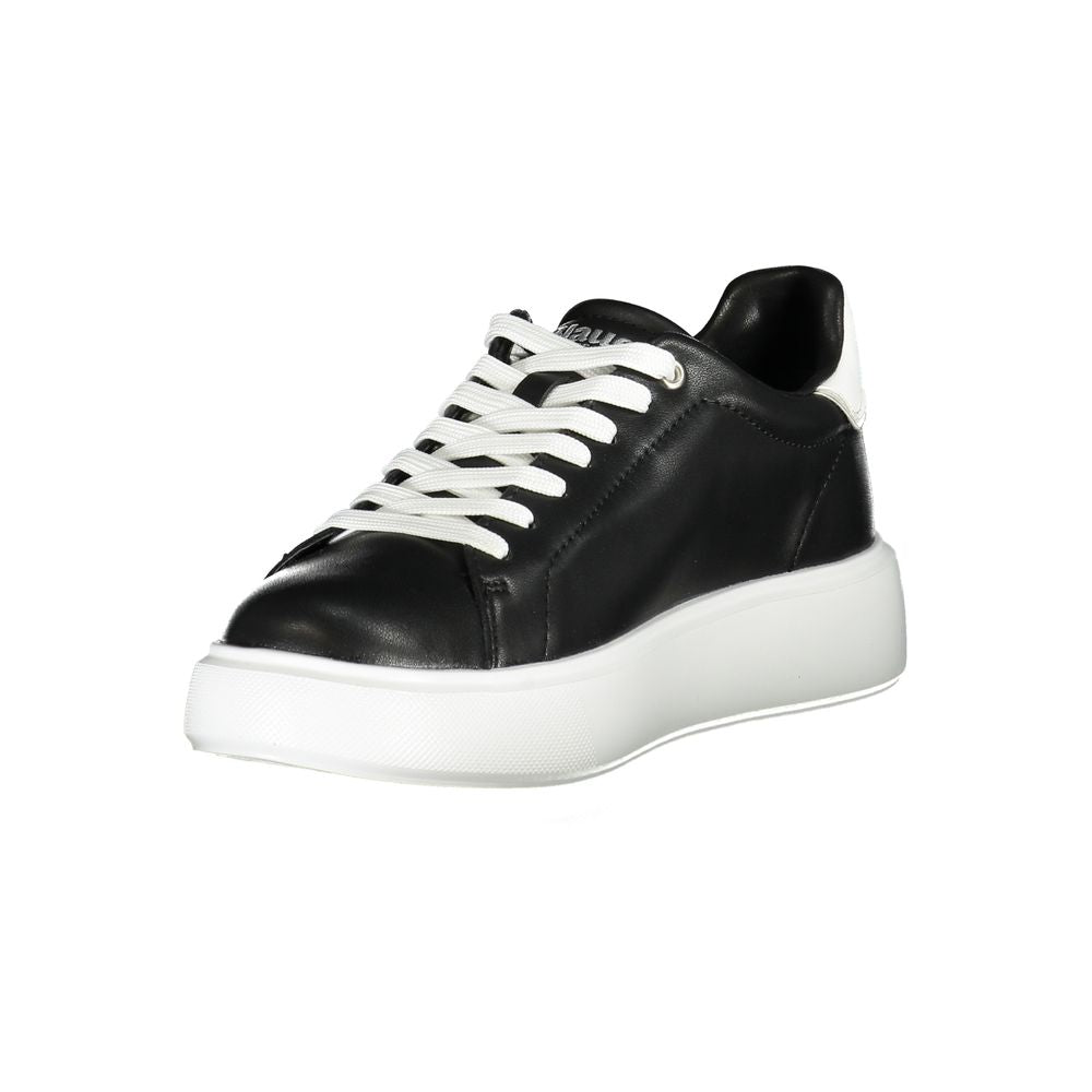 Blauer Black Leather Women Sneaker Blauer Black