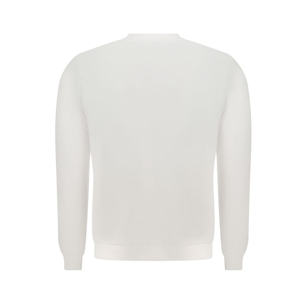 U.S. Grand Polo White Cotton Sweater U.S. Grand Polo Light Gray