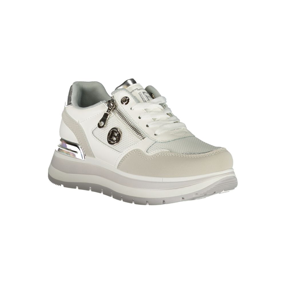 Laura Biagiotti White Polyester Women Sneaker Laura Biagiotti Gray
