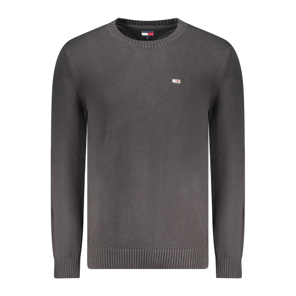 Tommy Hilfiger Black Cotton Men Sweater Tommy Hilfiger Dark Slate Gray