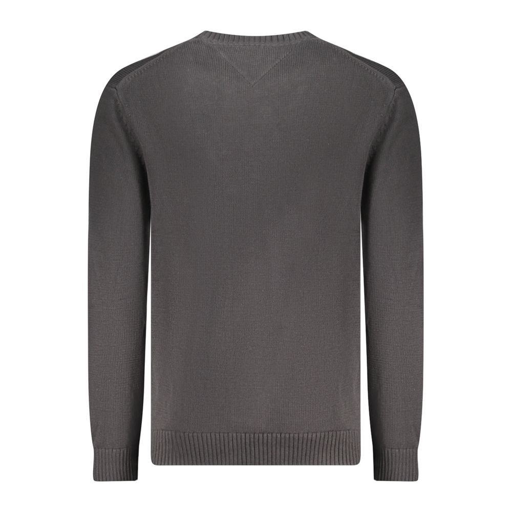 Tommy Hilfiger Black Cotton Men Sweater Tommy Hilfiger Dark Slate Gray