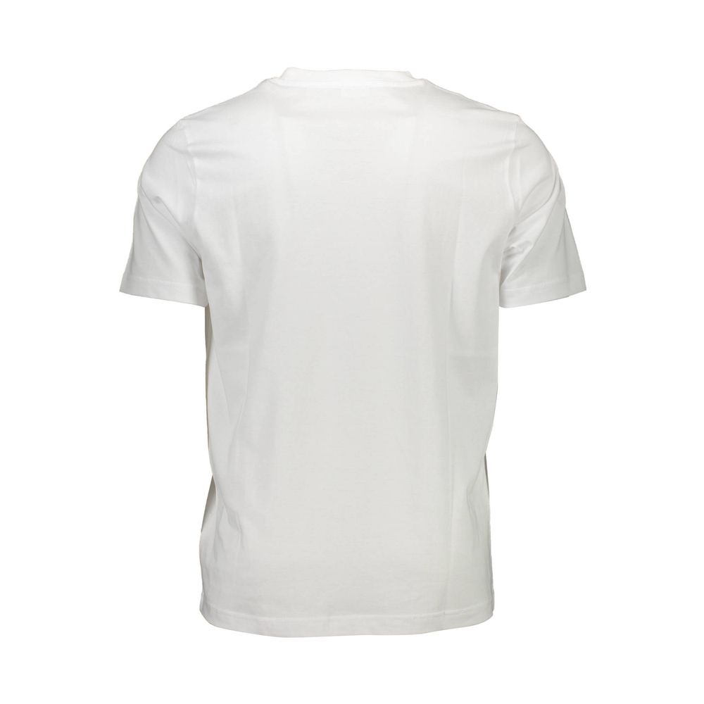 Diesel White Cotton Men T-Shirt Diesel Light Gray