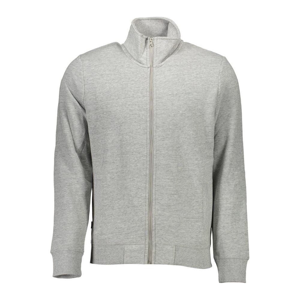 Superdry Gray Cotton Men Sweater Superdry Dark Gray