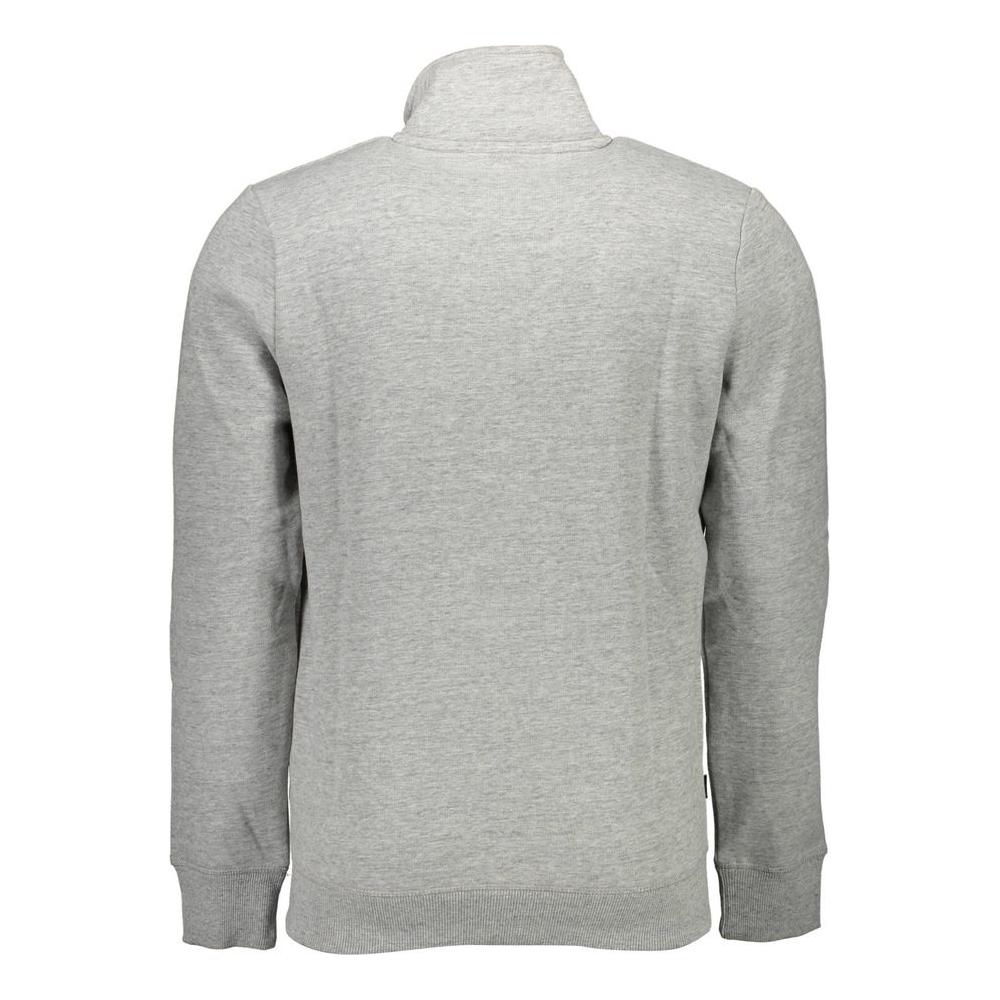 Superdry Gray Cotton Men Sweater Superdry Dark Gray