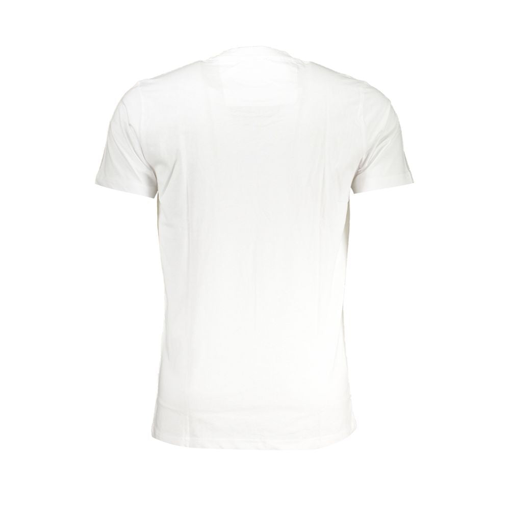Cavalli Class White Cotton T-Shirt Cavalli Class White Smoke