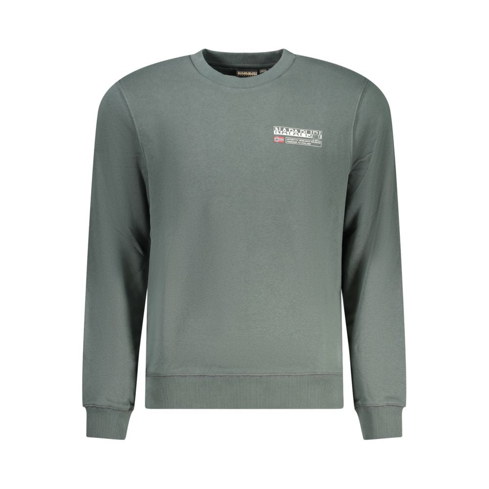 Napapijri Green Cotton Sweater Napapijri Dim Gray