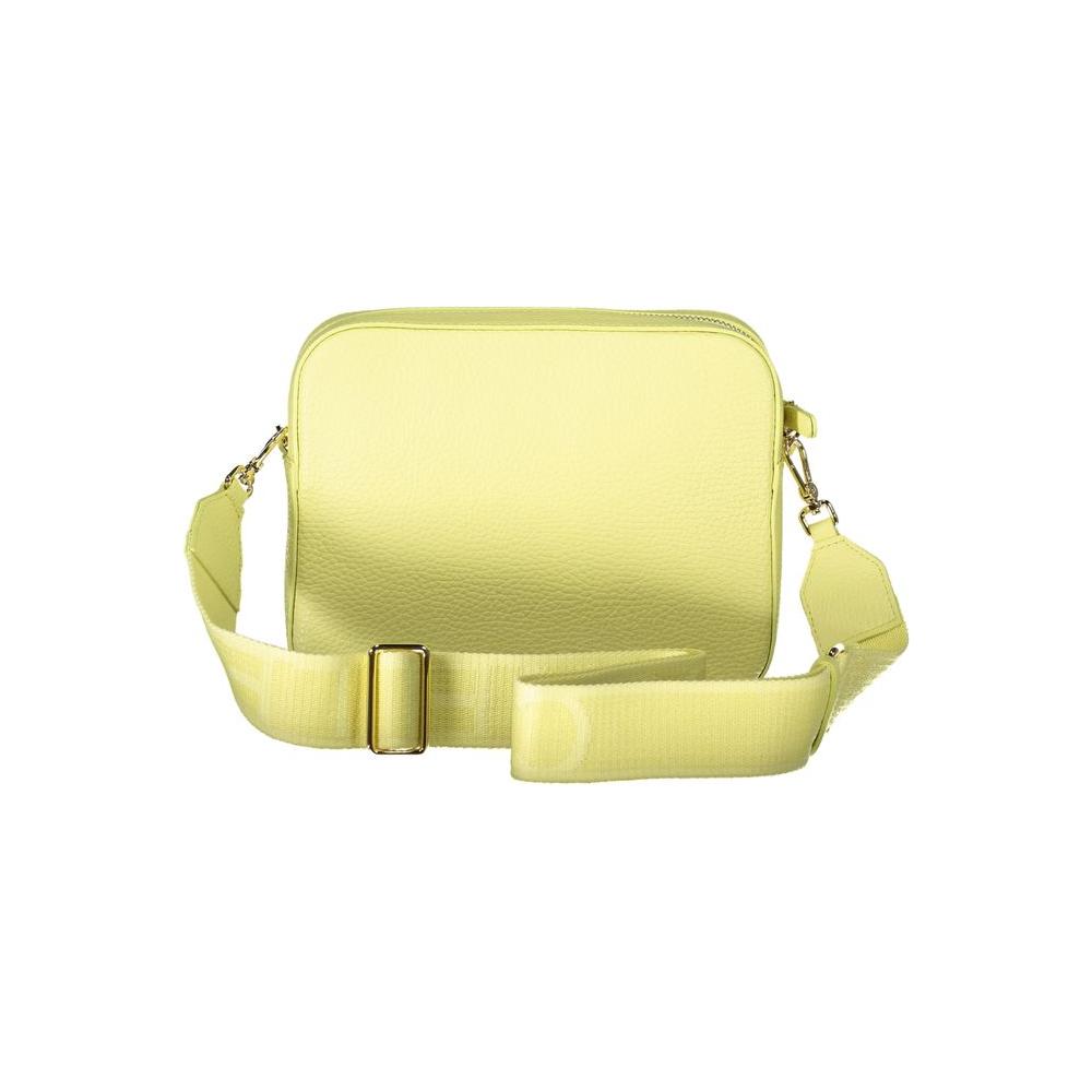 Coccinelle Yellow Leather Handbag Coccinelle Light Goldenrod