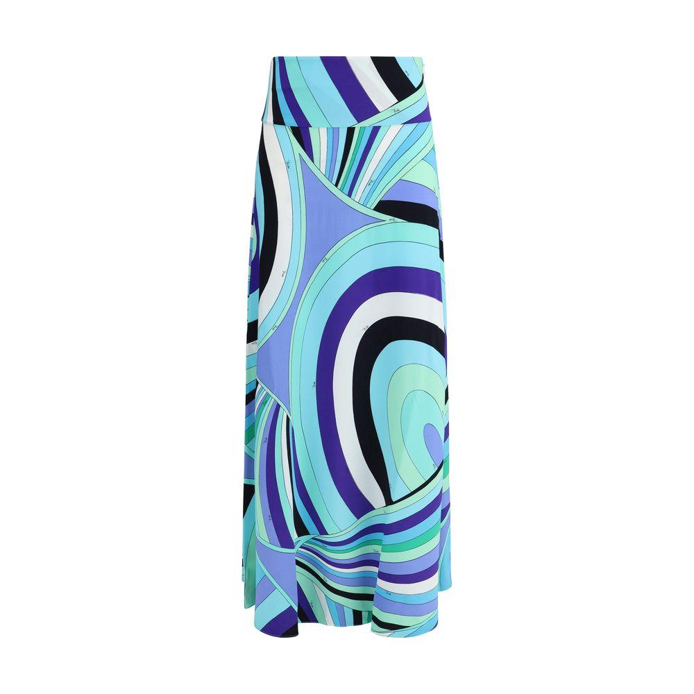 Emilio Pucci Iride print long Skirt Emilio Pucci Sky Blue
