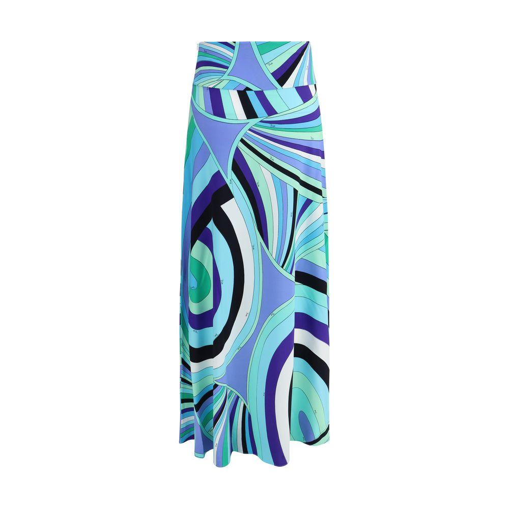 Emilio Pucci Iride print long Skirt Emilio Pucci Sky Blue