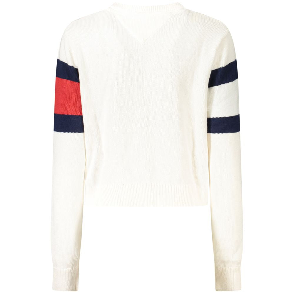 Tommy Hilfiger White Cotton Women Sweater Tommy Hilfiger White Smoke