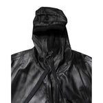Dolce & Gabbana Black Lambskin Leather Full Zip Biker Jacket JKT41313-48