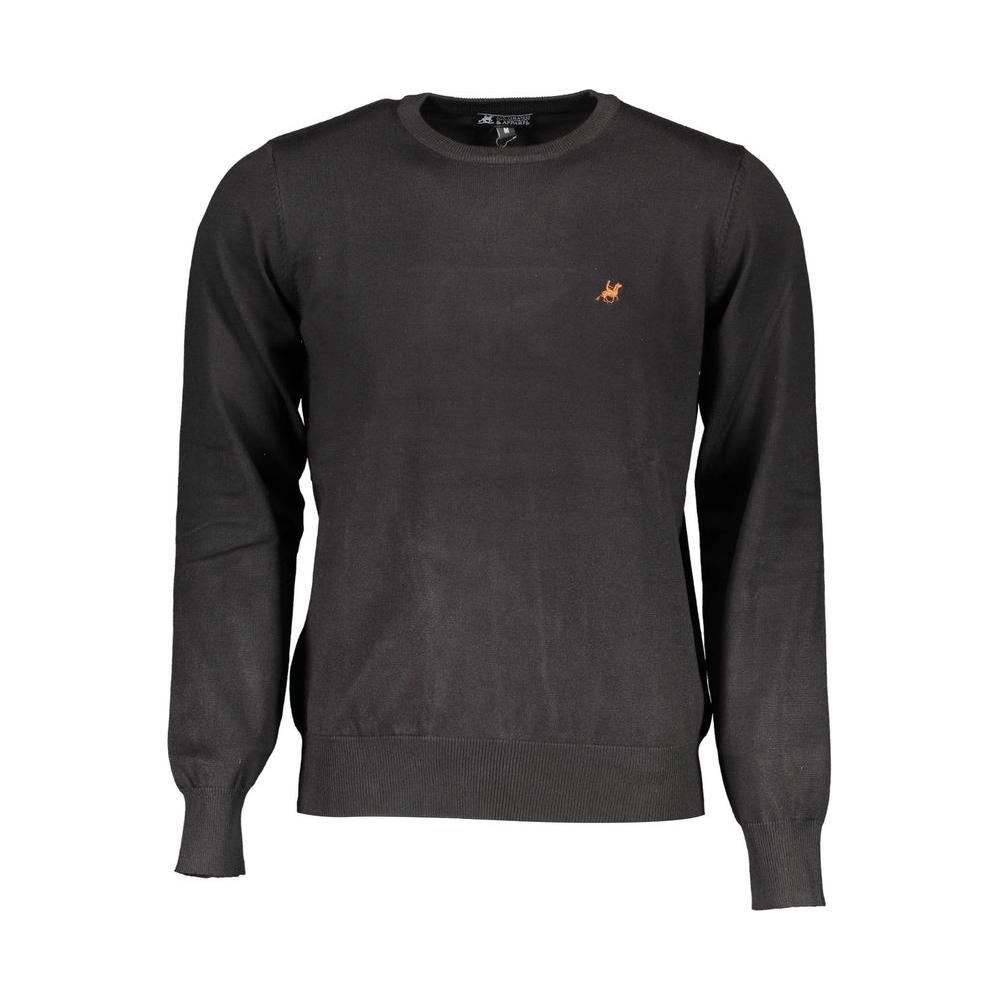 U.S. Grand Polo Black Nylon Sweater U.S. Grand Polo Dark Slate Gray