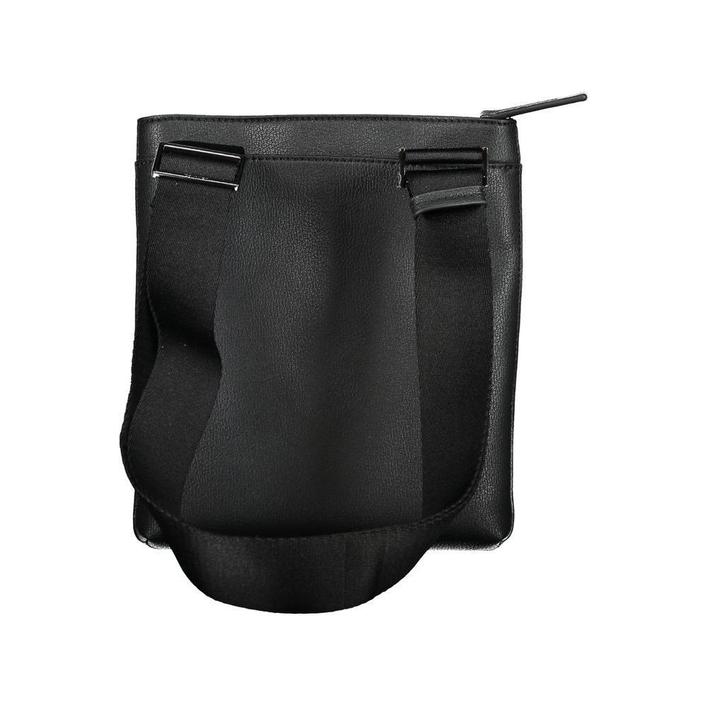 Calvin Klein Elegant Black Shoulder Bag with Contrasting Details CA-27481