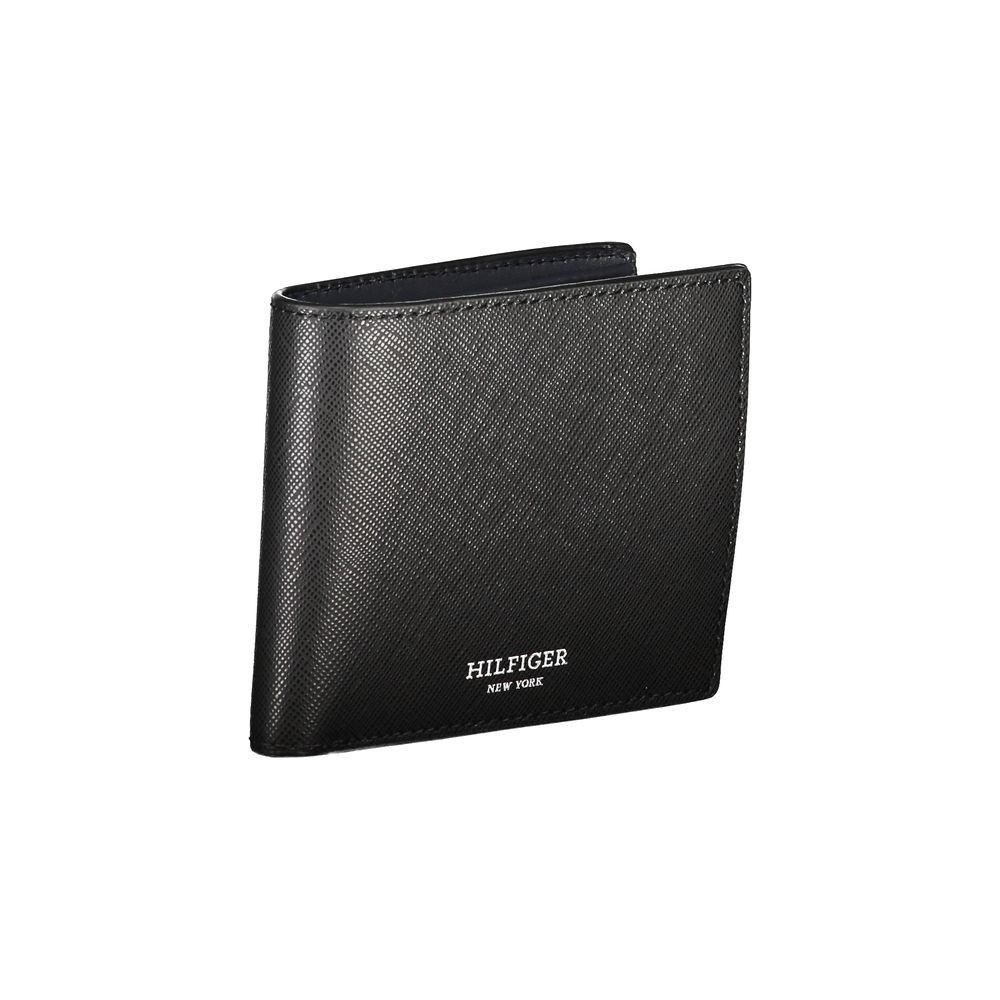 Tommy Hilfiger Black Leather Wallet Tommy Hilfiger Dark Slate Gray