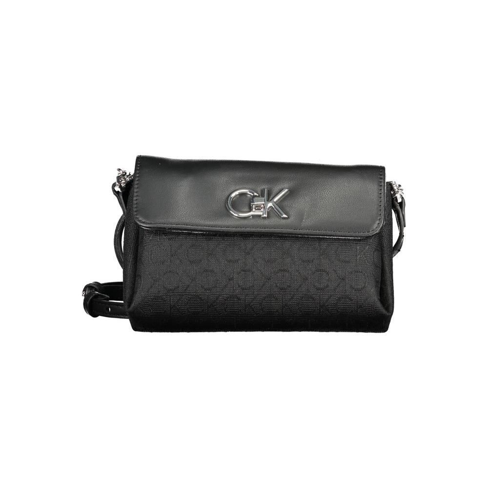 Calvin Klein Black Polyester Handbag Calvin Klein Dark Slate Gray