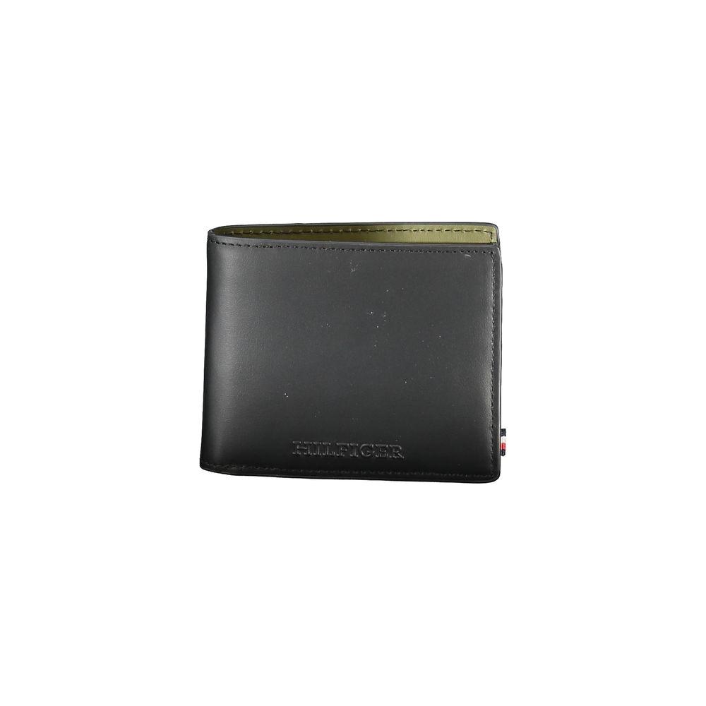 Tommy Hilfiger Black Leather Wallet Tommy Hilfiger Dark Slate Gray