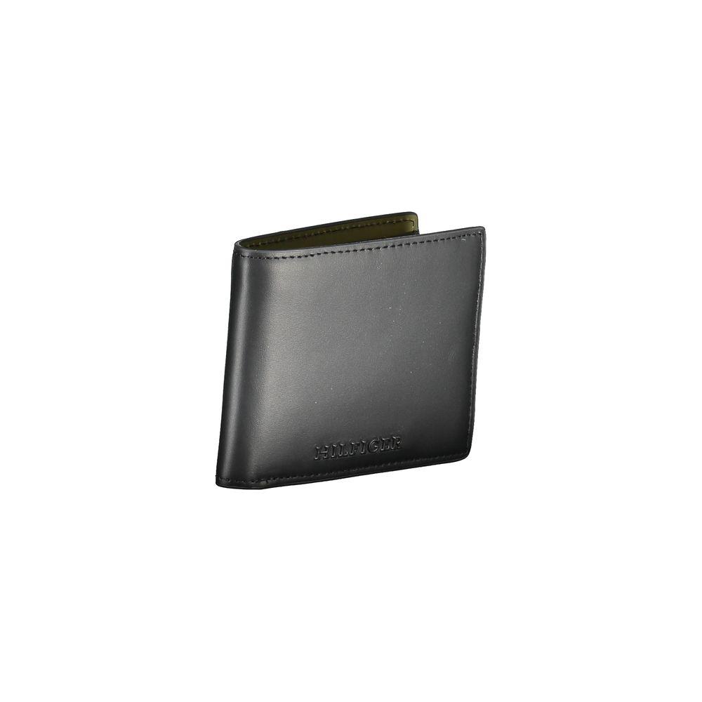 Tommy Hilfiger Black Leather Wallet Tommy Hilfiger Dim Gray