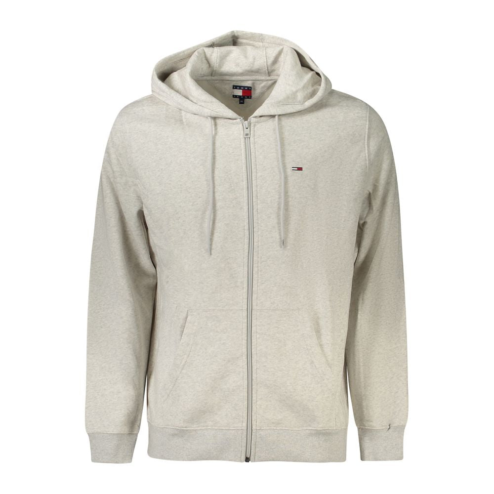 Tommy Hilfiger Gray Cotton Men Sweater Tommy Hilfiger Gray