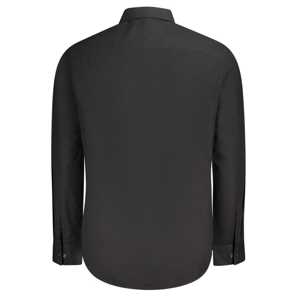 Calvin Klein Black Cotton Shirt Calvin Klein Dark Slate Gray