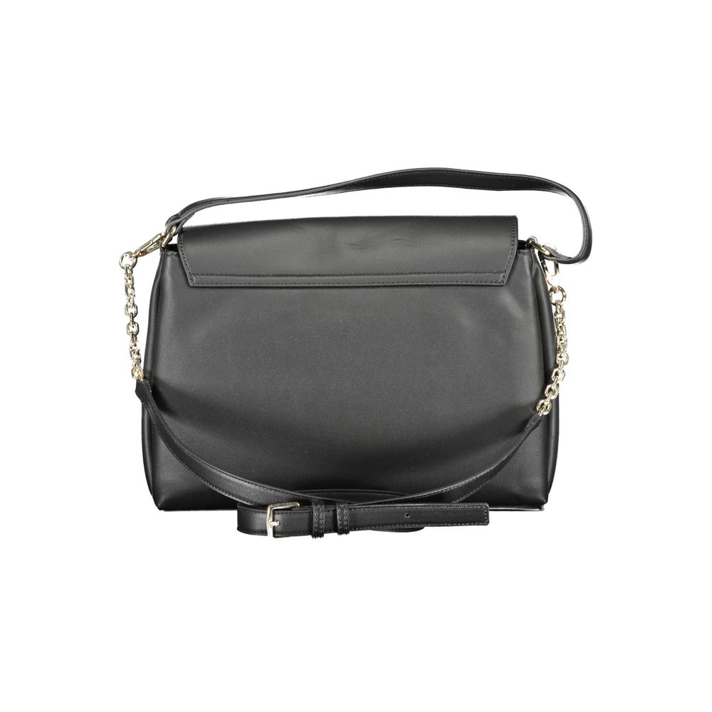 Calvin Klein Black Polyester Women Handbag Calvin Klein Dim Gray