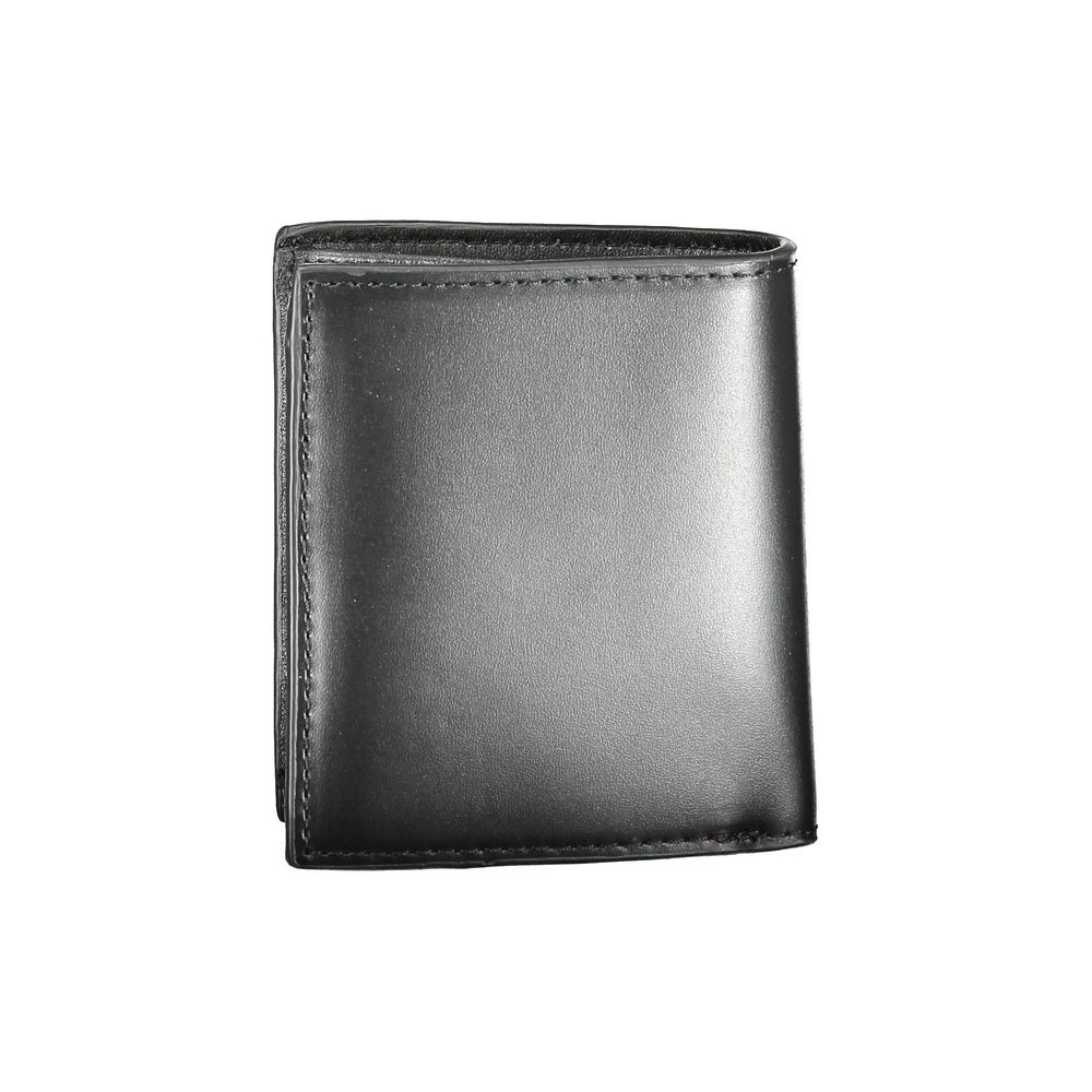 Tommy Hilfiger Black Leather Men Wallet Tommy Hilfiger Dim Gray