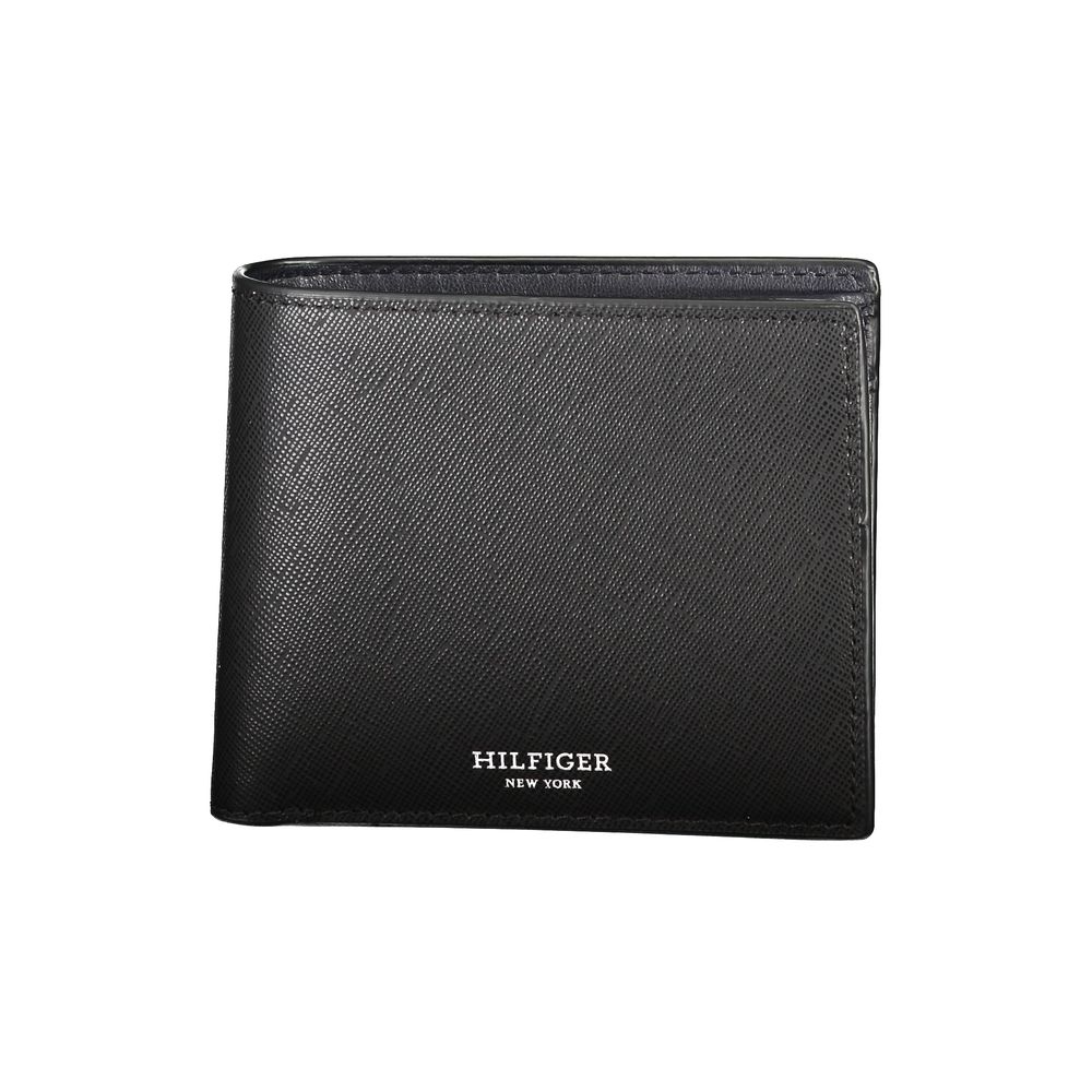 Tommy Hilfiger Black Leather Wallet Tommy Hilfiger Dark Slate Gray