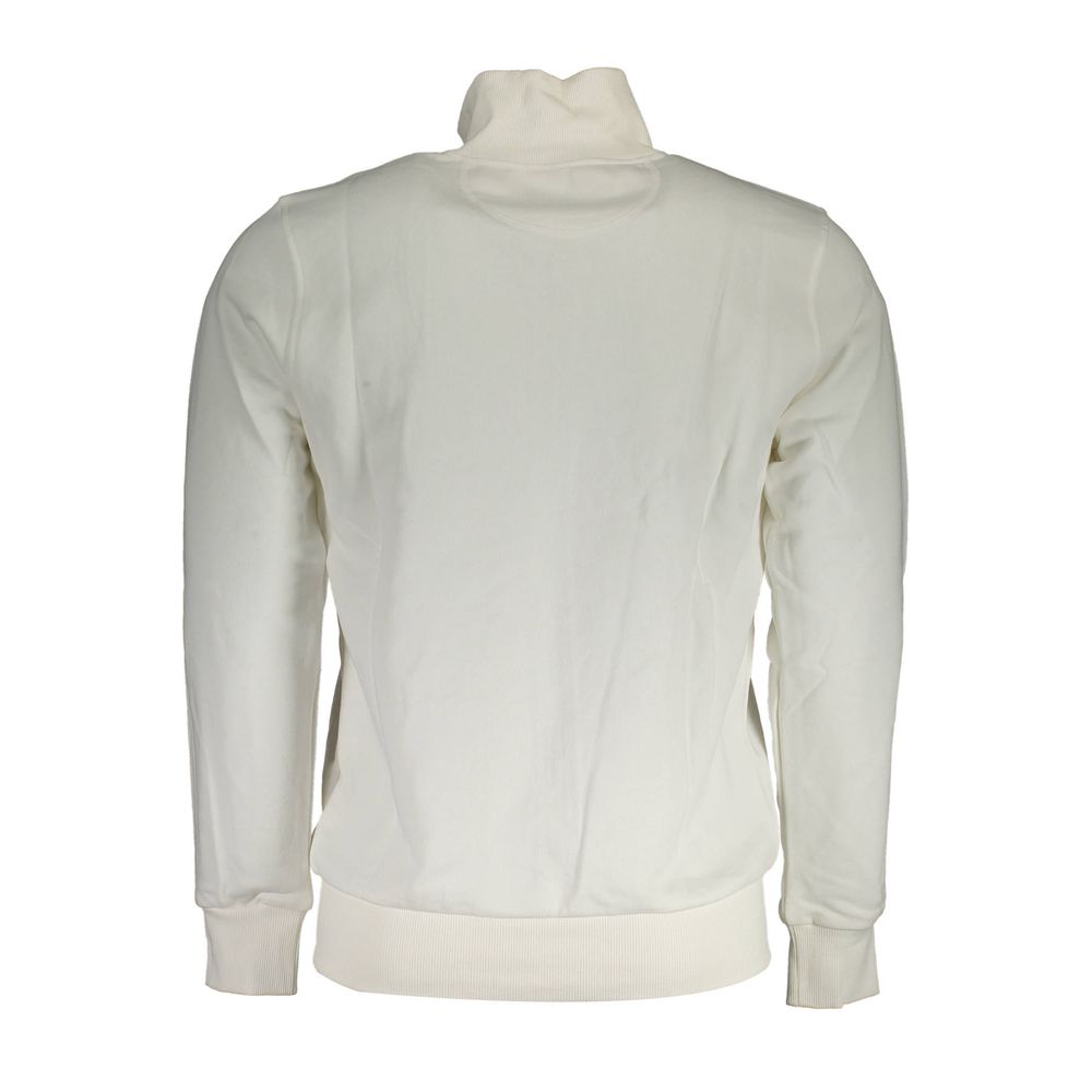 La Martina White Cotton Men Sweater La Martina Gray