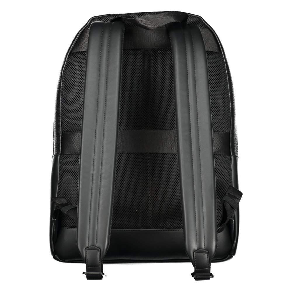 Tommy Hilfiger Black Polyester Men Backpack Tommy Hilfiger Dark Slate Gray