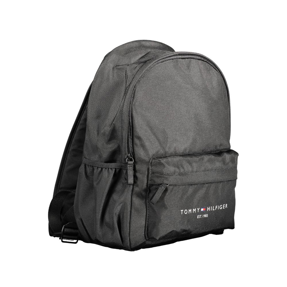 Tommy Hilfiger Black Polyester Men Backpack Tommy Hilfiger Dark Slate Gray