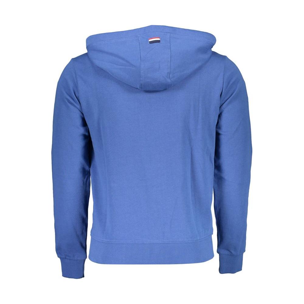 U.S. POLO ASSN. Blue Cotton Men Sweater U.S. POLO ASSN. Steel Blue