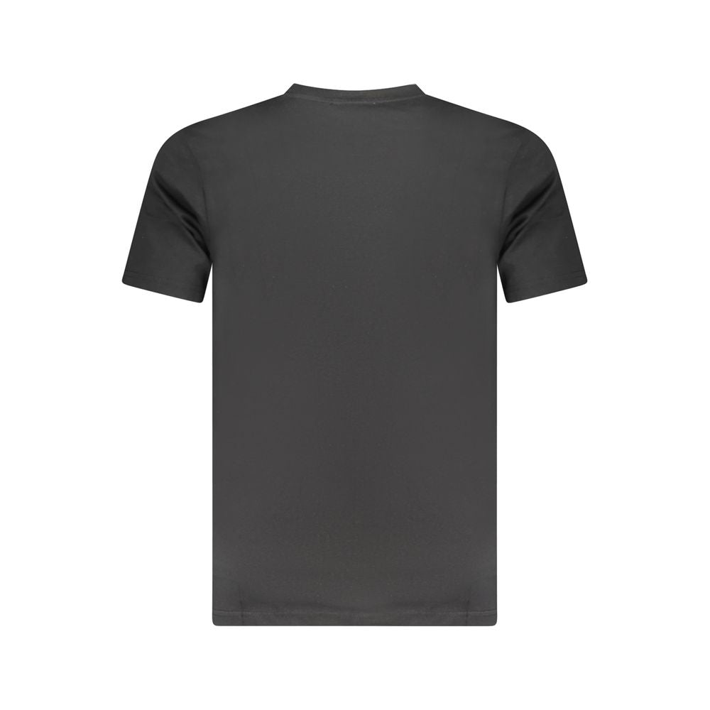 Cavalli Class Black Cotton Men T-Shirt Cavalli Class Dark Slate Gray